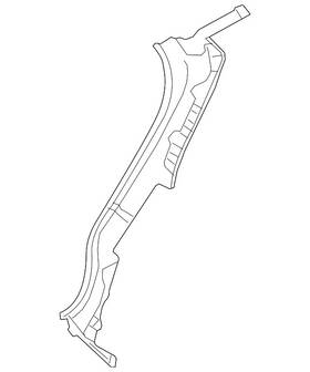 G7651-4bama Nissan Genuine Rear Pillar
