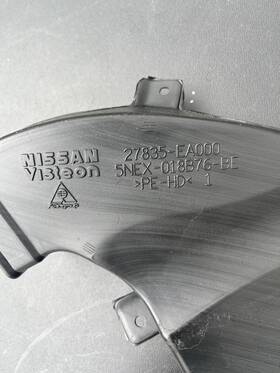 27835-ea000 Nissan/infiniti 2006 Frontier Instrument Panel Air Duct