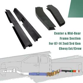 C1665 Nixface C1663 For 2007-14 2nd/3rd Gen Chevrolet Silverado Ext/crew Cab Center And Mid-rear Frame
