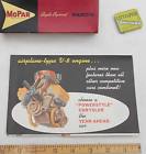 Nos 1950-1955-1958-1959 Firepower Chrysler Dealer Promo Flier Mopar Dodge Desoto Hemi