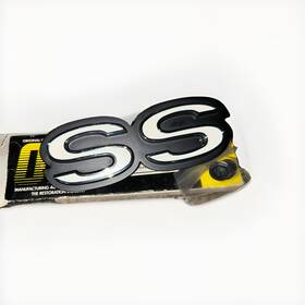 8701110 Oer 1969 Camaro Ss Rear Panel Emblem With Retainer And Nuts