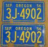 Oregon Guaranteed Dmv Clear Pair License Plate Ford Chevy Mopar