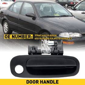 35827 Oxilam 77567 For Corolla Toyota Exterior Black Front Right Passenger Side Door Handle A