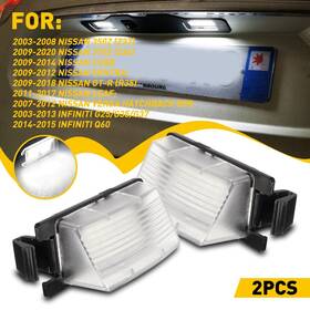 Qqg-gdu-35111 Oxilam 2x Led License Plate Light Tag Lamps Assembly Replacement For Nissan Accessories