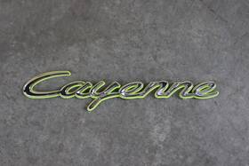9585-5967551 Porsche Cayenne S E-hybrid Rear Lid Emblem Oem 95855967551