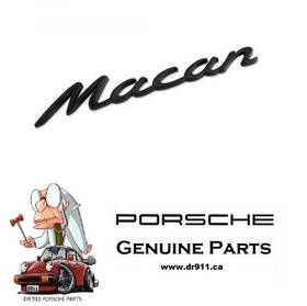 95b853675j Porsche Genuine Inch Macan Rear Emblem In Matte Black