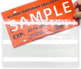 Lpc03 Prismite Temporary License Plate Protectors Or Holders With Adhesive 4 Mil
