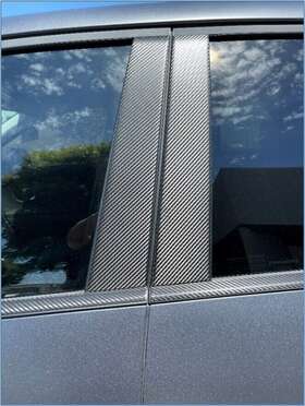 Cfp39464 Professional Trim Carbon Fiber Pillar Post Fits 2012-2017 Kia Rio 4 Piece
