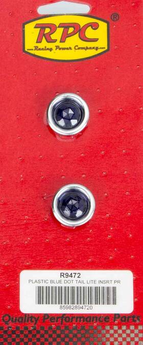 R9472 Racing Power Co-packaged Blue Dot Tail Light Inserts Pair
