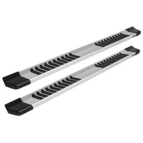 1707-0467 Raptor Series Running Boards 6in Oe Style Side Step Aluminum For 04-24 Titan King/extended Cab