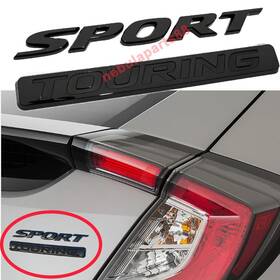 75716-tgg-a00-gb Rpm6500 Honda Civic Sport Touring Rear Trunk Letter Logo Black Emblem Nameplate New Us