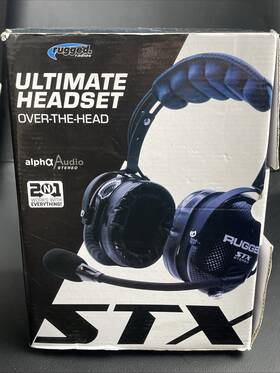 H22-stx Rugged Radios Ultimate Alpha Audio Headset With Volume Control
