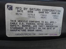 135-01723l Saturn Driver Left Rear Window Regulator Electric Fits 91-95 S Series 1693574