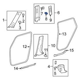 9046710167 Scion Oe For Xb 2008-2015 Lower Body B-pillar Trim Panel Clip