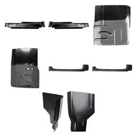 Bndl-922936 Sherman For Ford F-100 1980-1982 8-pc Floor Pan Patch Panel Kit
