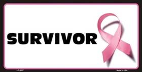 Lp-2897 Smart Blonde Survivor Breast Cancer License Plate