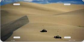 Lp-3268 Smart Blonde Sand Rails At The Dunes Metal License Plate
