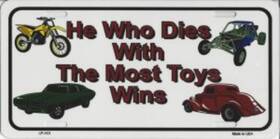 Lp-413 Smart Blonde He Who Dies Most Toys Metal License Plate