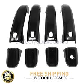 68588sbk Soillar Unused Black Door Handle Covers For 2019-2023 Chevy Silverado Gmc Sierra With 4x
