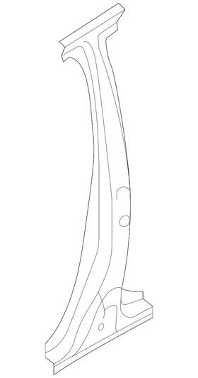 51456an09a9p Subaru Genuine Center Pillar Reinforced
