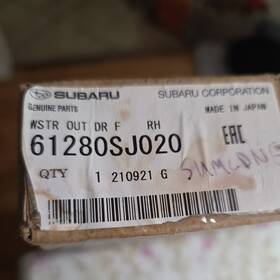 Subaru 61280sj120 Oem Door Window Belt Weatherstrip Right Front Outer 61280sj020