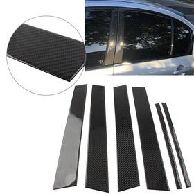 Successsssusa 550744603000 6x Exterior Door Window B Pillar Post Cover Trim For Infiniti G37 Sedan 2007-13