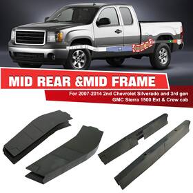 Suc1663 Suvauto C1665 Mid And Mid-rear Frame For 2007-2014 Chevy Silverado Sierra 1500 Ext Crew Cab
