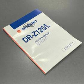 99011-08g55-03a Suzuki Oem Motorcycle Owners Manual Book Dr 125 K8 2008
