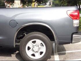 7712 Tfp Chrome Fender Trims 4pcs Stainless Steel Bolt-on For Toyota Tundra 2007-2011