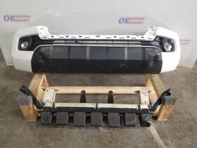 105-60006b Toyota 21 Tacoma Trd Offroad Front Bumper Assembly White With Led Fogs