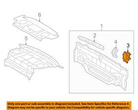 5830306010 Toyota Oem 12-14 Camry Rear Body Floor Body-bumper Bracket