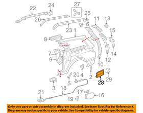 62940aa030 Toyota Oem Quarter Panel-vent Valve