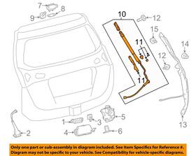 6891009110 Toyota Oem 13-15 Rav4 Lift Gate Lock Hardware-lift Cylinder