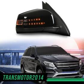 Tra644808 Transmotor2014 Right Passenger Side Mirror Fit For 2016-2019 Mercedes Gle350 Ml350 W166 Black