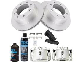 26553wgkz Trq For Chevrolet Silverado 3500 Classic Brake Pad Rotor And Caliper Set