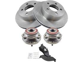39271xrjn Trq For 1999-2001 Jeep Cherokee Brake Pad And Rotor Wheel Hub Kit