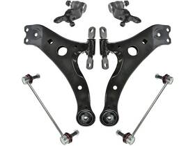 21htvc Trq 6 Piece Steering Suspension Kit Front Control Arm Ball Joint Sway Bar Link Fits Camry 2007-2017