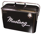 U-1100-mbk  Oval Industries Mustang Vintage Beverage Cooler New Gallon Black Built
