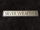 Ub33784 Rolls Royce Silver Wraith Ii Chrome Black Boot Trunk Badge