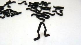 11a-703536 Vintique Ford Garnish Window Channel Felt V-clips Kit 25 Pieces 1941-1948