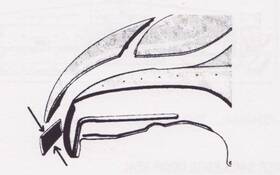 6a-7040320 Vintique Ford Below Deck / Trunk Lid Steel Panel Original Style 1947-1948