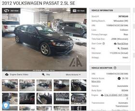 128-50889l Volkswagen Driver Left Side View Mirror Power Without Memory Fits 12 Passat 4293809