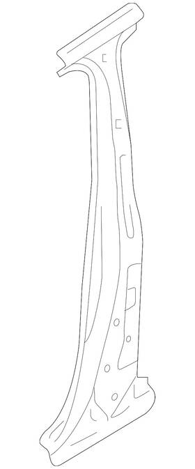 3cn-809-220-a Volkswagen Genuine Center Pillar Reinforced