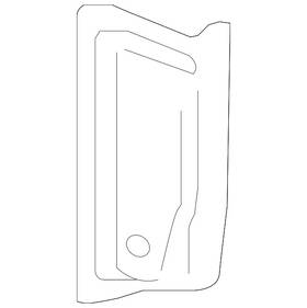 3cn-810-222 Volkswagen Genuine End Plate