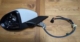 5gm857507c9b9 Volkswagen Vw Golf 5g Mk7 Front Left Side Mirror Assembly Pure White Cap