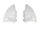 151-182c Vw Bug Convertible Rear Hinge Covers White