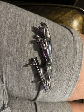 Bd29644 Welsh Enterprises Bd19644 Leaper Leaping Cat Hood Ornament For Jaguar Xj6 1969 - 1994