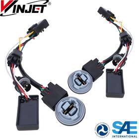 Winjet Wj20-0696wh Led Tail Lights Conversion Wire Harness Kits For 2013-2018 Ram 1500 2500 3500