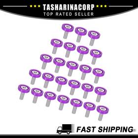 M6x1.0 X Autohaux 703820520979 25pcs Bumper Mudguard Washer Bolts Engine Bay Dress Up Screws Purple