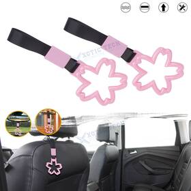 Xotic Tech #th196pk 2 2pcs Sakura Pink Jdm Tsurikawa Ring Subway Train Handle Strap Charm Drift New